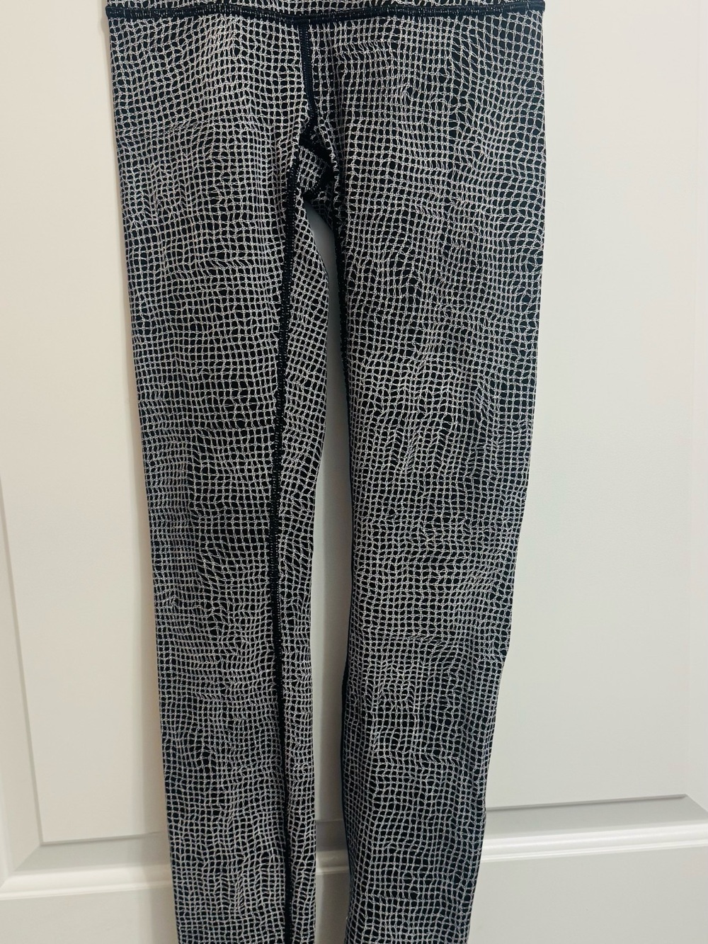 Lululemon Wunder Under III Tight Fall Net White Black Luon 2 - Picture 5 of 10